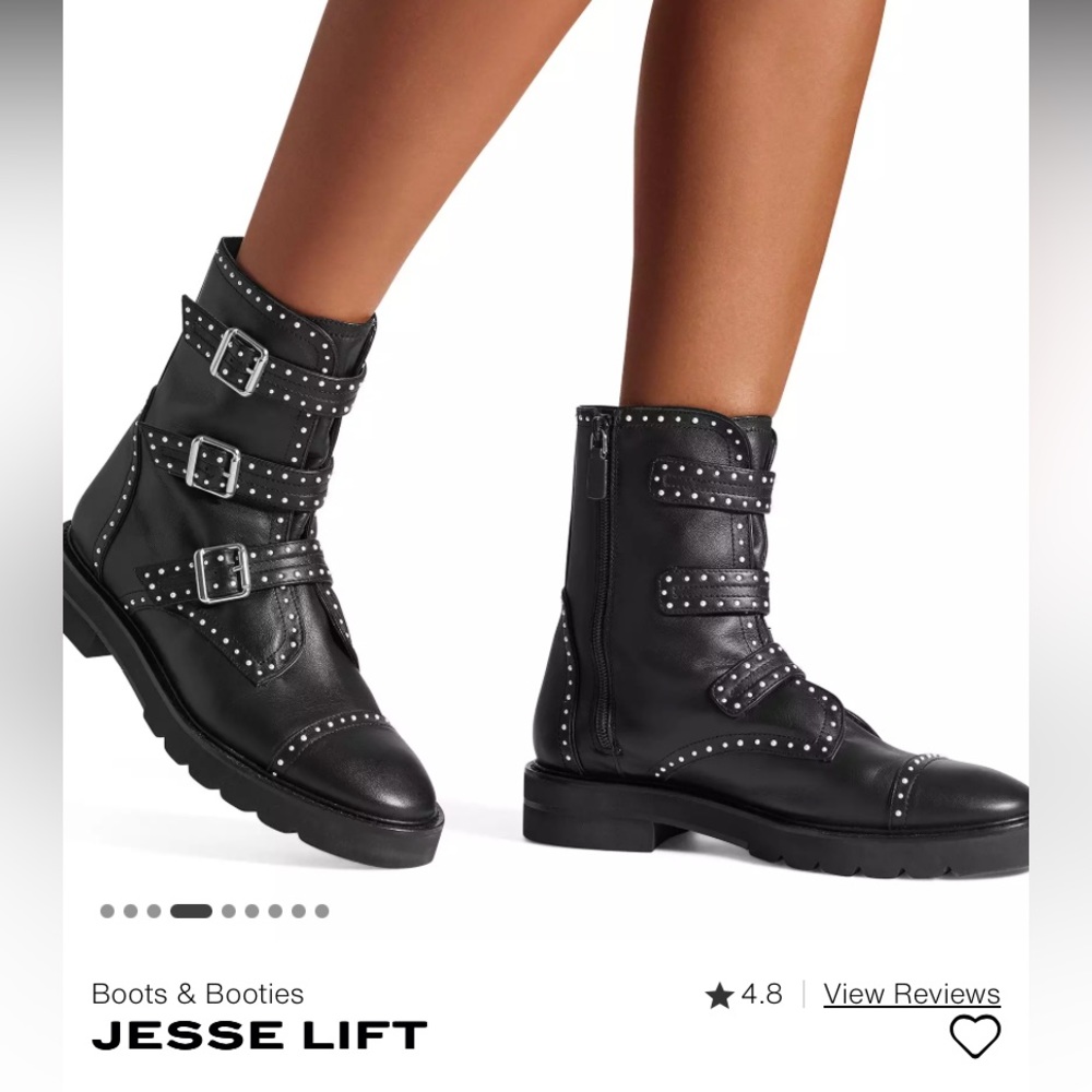 Stuart Wietzmans studded boots,   Authentic not copy, Leather, stylish, classic